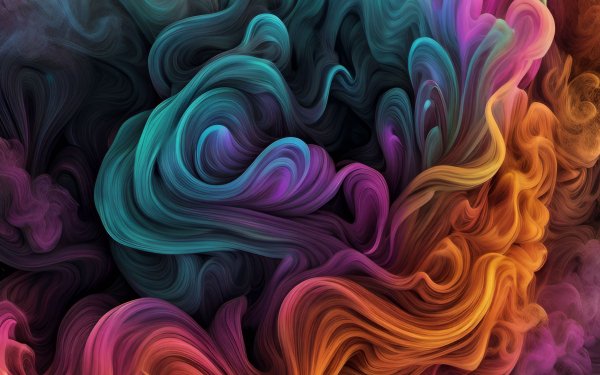 Colors-waves-blue-orange-textures-dynamics