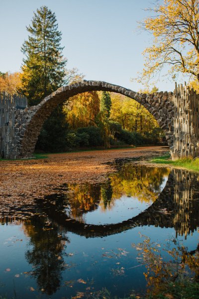 Rakotzbrücke Devils Bridge, Saxony Germany