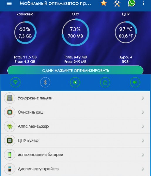 Мобильный оптимизатор професси ПРО 1.0.11