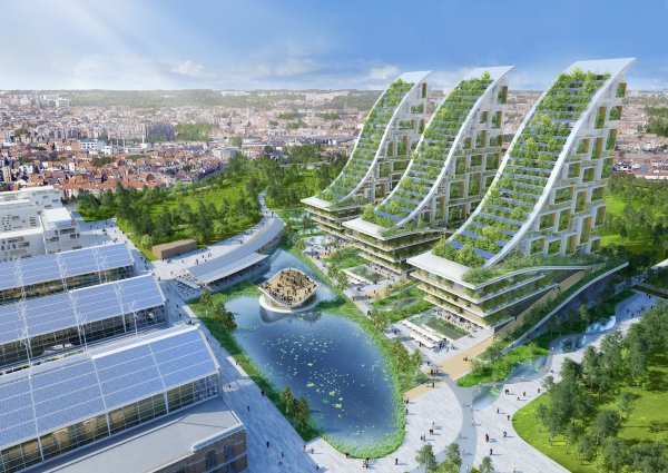 AERIAL VIEW OF THE ENERGY-PLUS MASTERPLAN