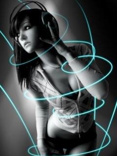 Girl dj music sexy анимация