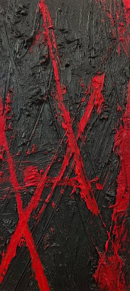 Абстрактные красные штрихи (1082x2410)