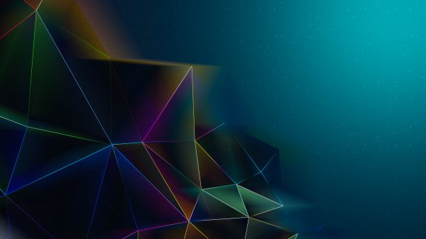 Geometry-blue-gradient-lines-light-triangles