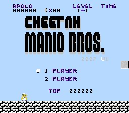 Cheetah Manio Bros (SMB1 Hack by LANCUSTER)[!]