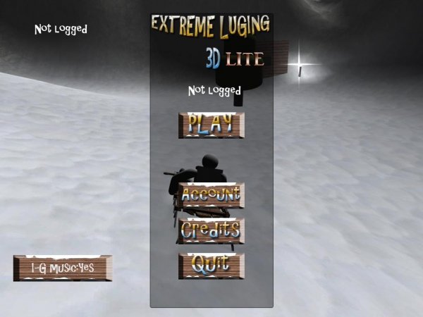 Extreme Luging 3D setup