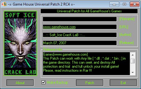 GAMEHOUSE UNIversal PATCH 2RC4 (2010)