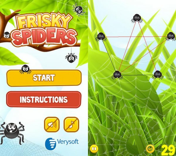 Frisky spiders