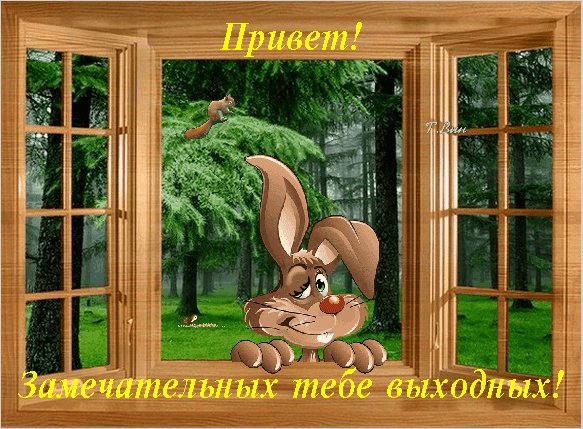 Анимированная открытка замечательных