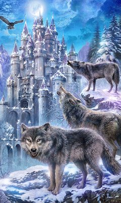 СЕРЫЕ ВОЛКИ У ЗАМКА