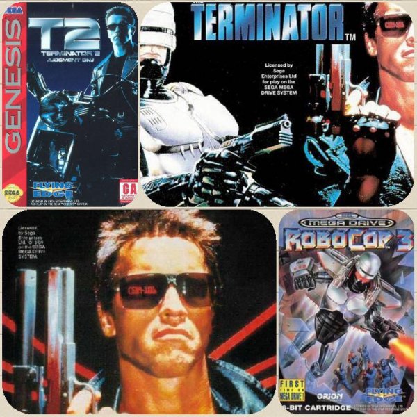 Terminator vs RoboCop 4v1 Rus (Sega MD GEN)