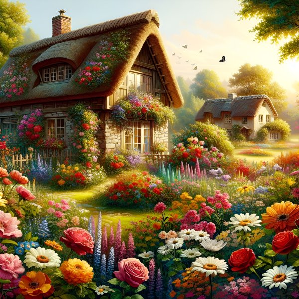 Дом,пастораль,арт,пейзаж.137