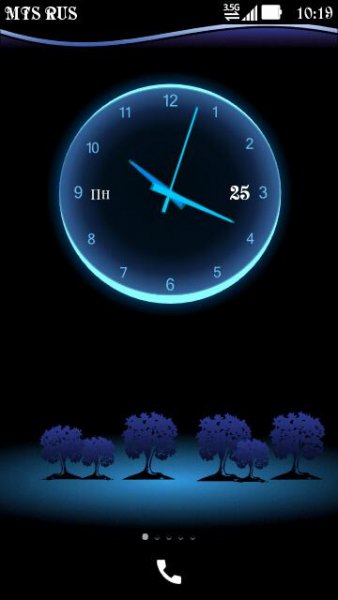 Neon Extra Big and Small Analogclock by