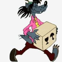 Ну погоди ! Волк и коробка