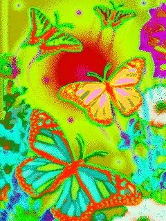 Яркая радужная