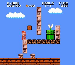 Megaman in SMB1 (SMB1 Hack) [!]