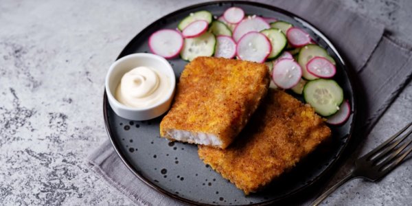 Минтай, запечённый в панировке