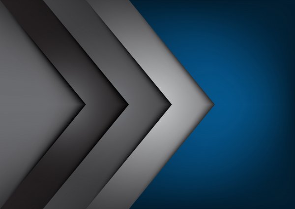 Blue-geometry-arrow-gradient-gray