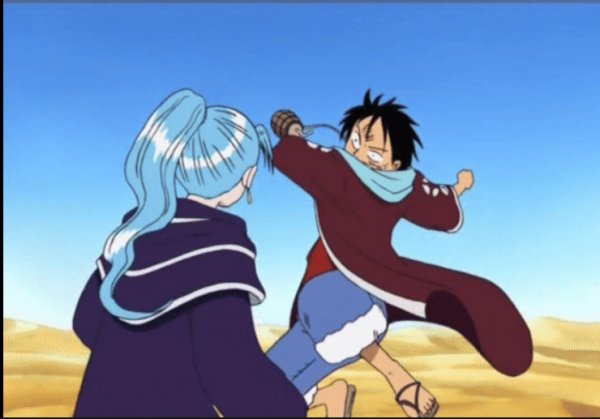 One Piece - Луффи бьёт Виви
