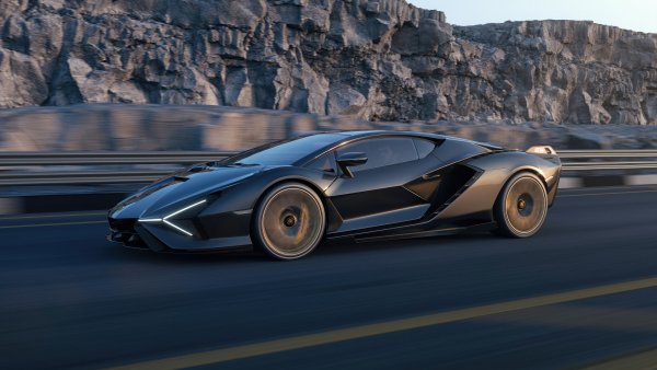Black lamborghini sian kw