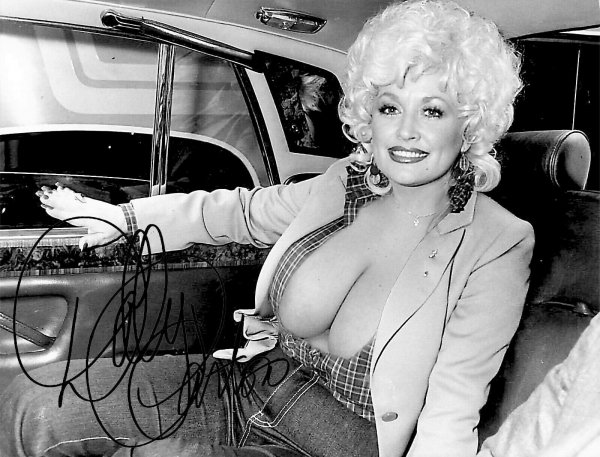 DOLLY-PARTON-YOUNG-LIMO-8X10-signed-PROMO-photo