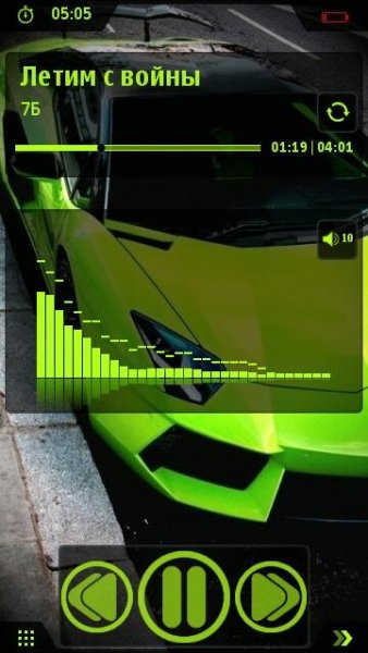 TTPod Green Lambo v2 skin