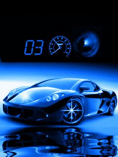 Ferrari car blue speed спидометр