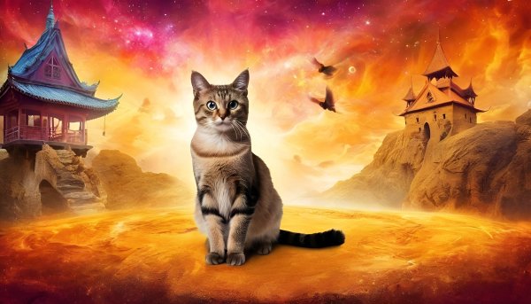 Яркое фэнтези,кот.051