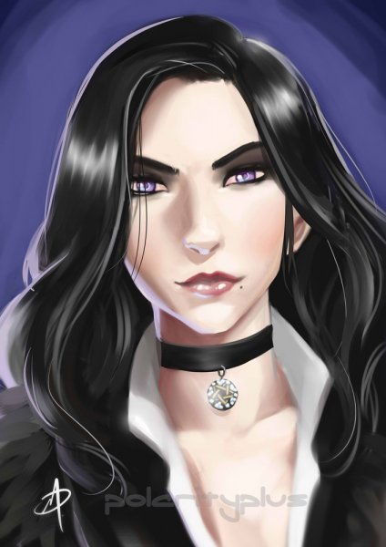 a raven haired girl by polarityplus-d9o3jdv
