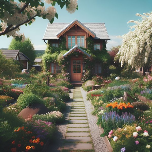 Дом,пастораль,арт,пейзаж.069