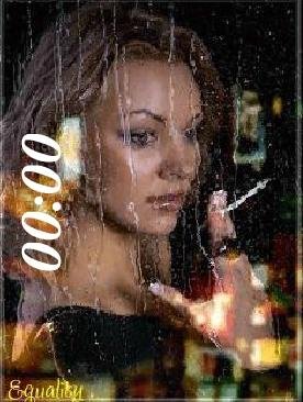 5 Гламур цифр часы ани