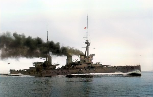 Cruiser hms inflexible colored by viter59
