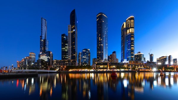 The Southbank Skyline in Melbourne