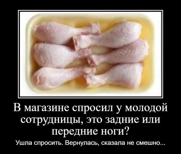 В магазине спросил у молодой сотрудницы это задние