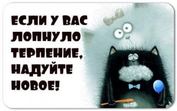 Если у вас лопнуло терпение, надуйте новое...