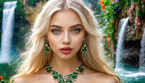 Девушка,фэнтези,блондинка,зеленые глаза.35