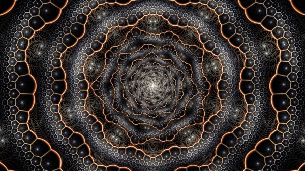 Fraktal voronka uzor 227385 3840x2160