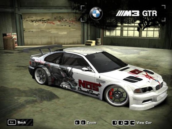 Vinyl BMWM3GTR nfs most wanted
