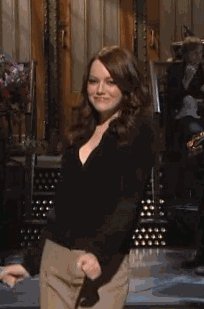 Emma Stone dancing
