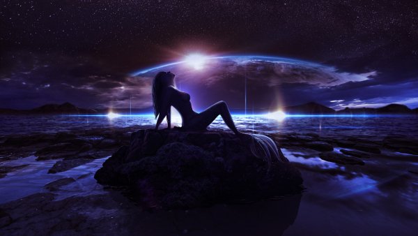 art-fantasy-mermaid-rusalka-more-planeta
