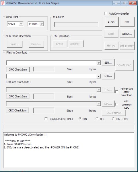 PNX4850 Downloader 0.3 Lite For Maple