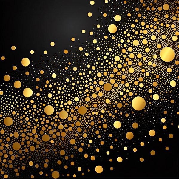 Черно золотой абстракт.04