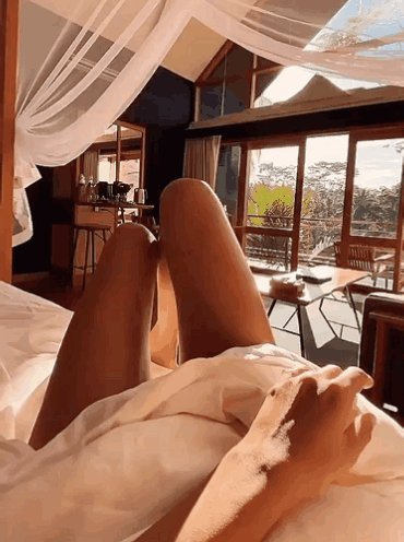 Девушка, солнце, утро, день, природа, балкон