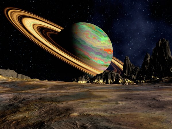 planeta saturn kosmos kolco prostranstvo