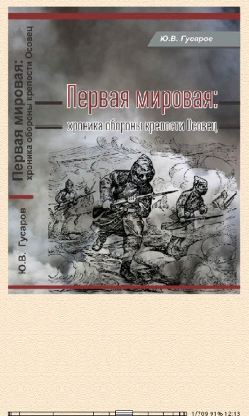 Ю.Гусаров. Первая мировая. Хроника обороны
