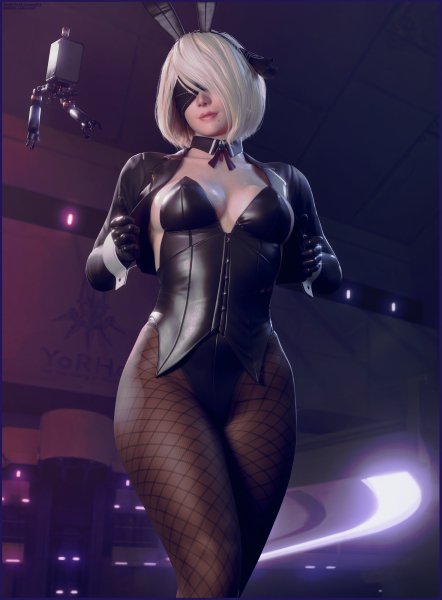 2B+Yorha's+Bunny+Night+Render+Part+1+Bunnysuit+OG