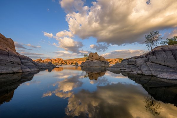 USA Lake Watson Lake Prescott Arizona Crag Clouds 583534 5120