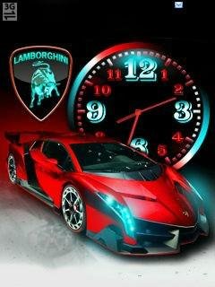 Red lamborghini car