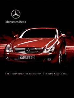 Red Mercedes car анимация