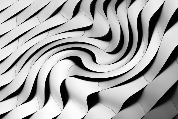 Black-and-white-wavy-geometry-texture-abstraction