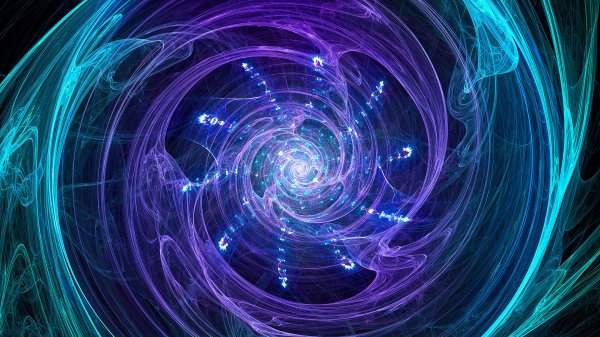 abstract fractal swirling bright glow 4k hd